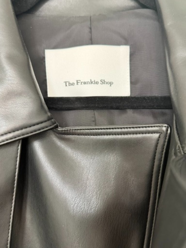 Frankie Shop Medora Faux Leather Trench Coat — image 7 of 7